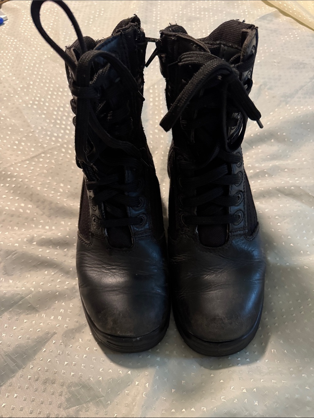Knapp Men's Black Lace-Up Tactical Boots K8865